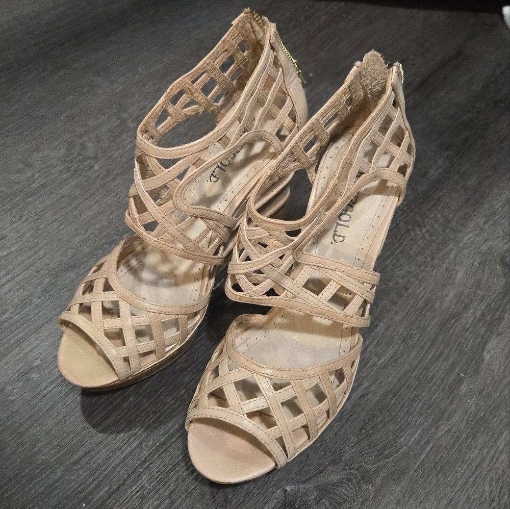 ROSEGOLD Platform Sandals Sz 37